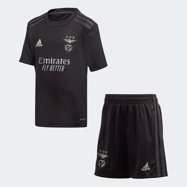 Camiseta Benfica Segunda Equipación Niños 2020-2021 Negro